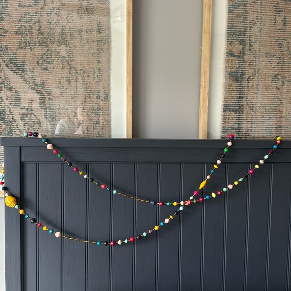 Noonday Collection Festive Paper Bead Garland